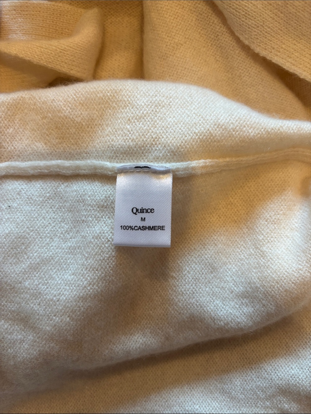 NWOT Quince Women's 100% Cashmere Cream Sweater - Picture 4 of 5